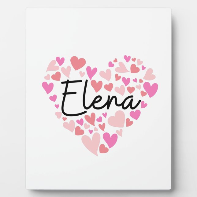 I love Elena Plaque (Front)