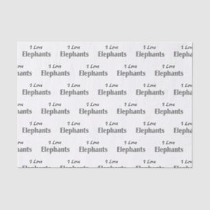 I Love Elephants Tissue Paper