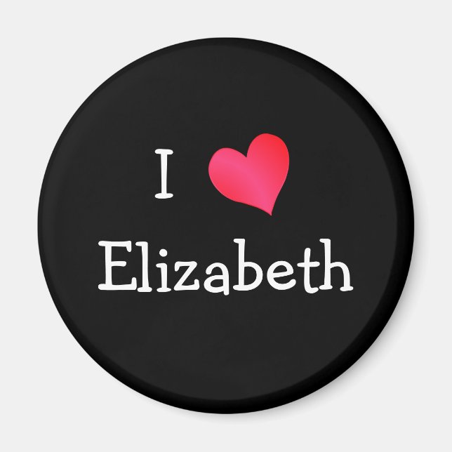 I Love Elizabeth Magnet (Front)