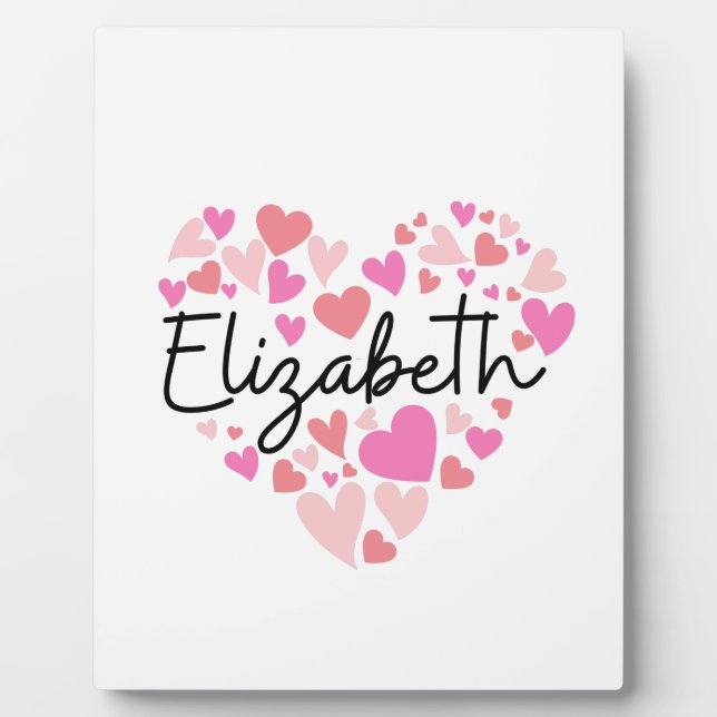 I love Elizabeth Plaque (Front)