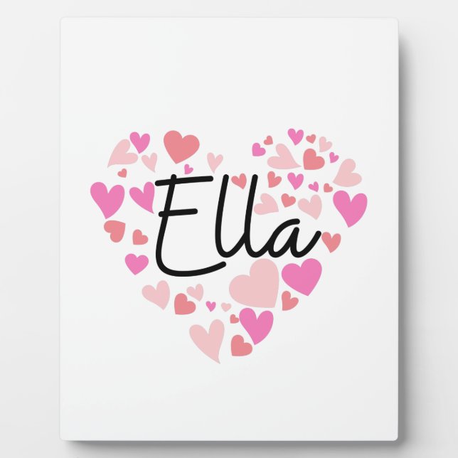 I love Ella Plaque (Front)