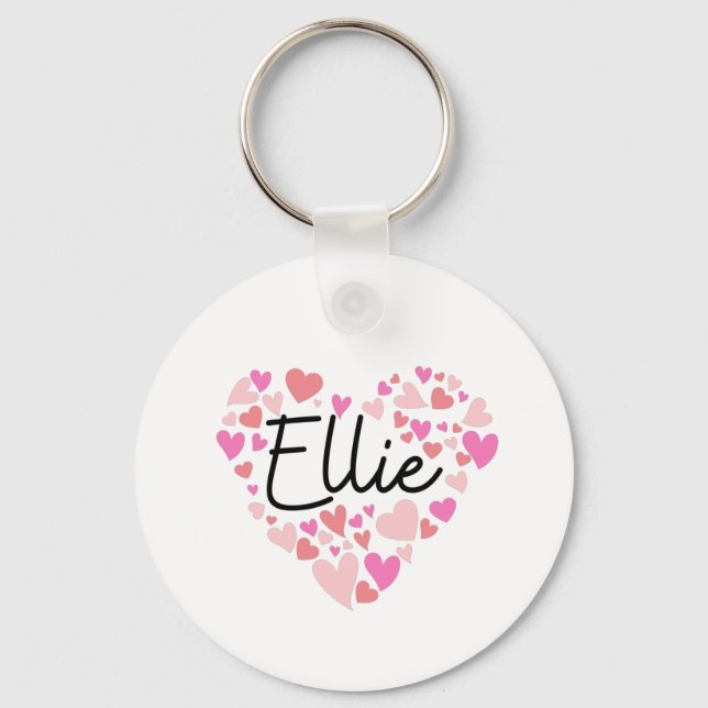 I love Ellie Key Ring (Front)