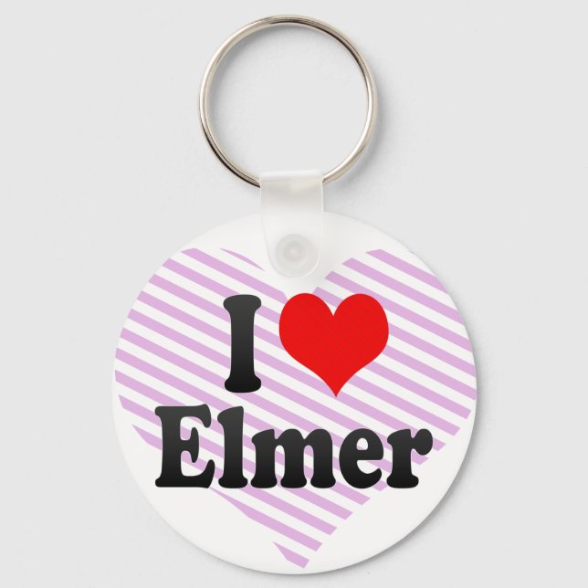 I love Elmer Key Ring (Front)