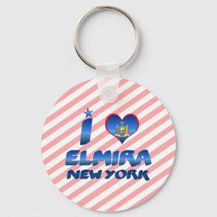 I love Elmira, New York Key Ring