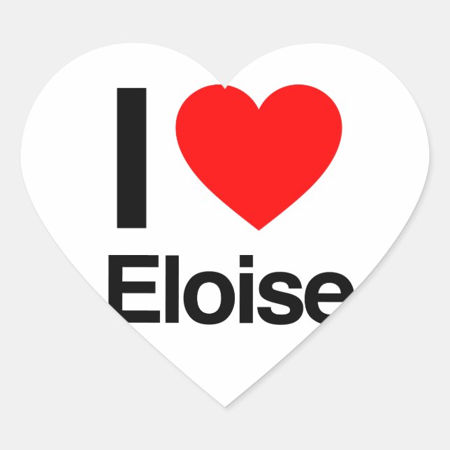 i love eloise heart sticker (Front)