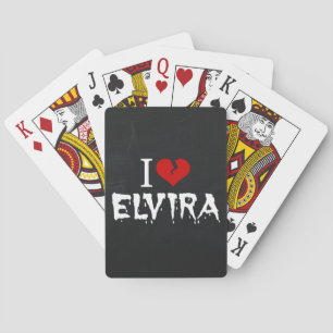 I Love Elvira Broken Heart Playing Cards