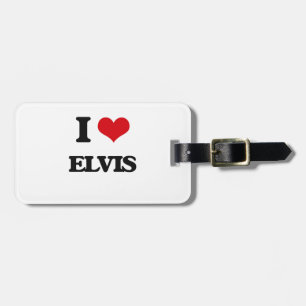 I Love Elvis Luggage Tag