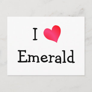 I Love Emerald Postcard