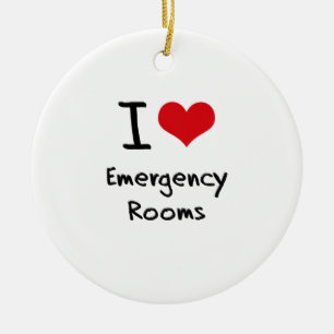 I love Emergency Rooms Ceramic Ornament