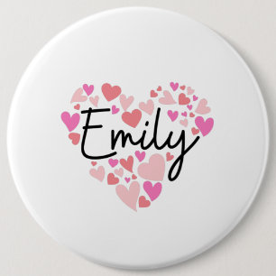 I love Emily 6 Cm Round Badge