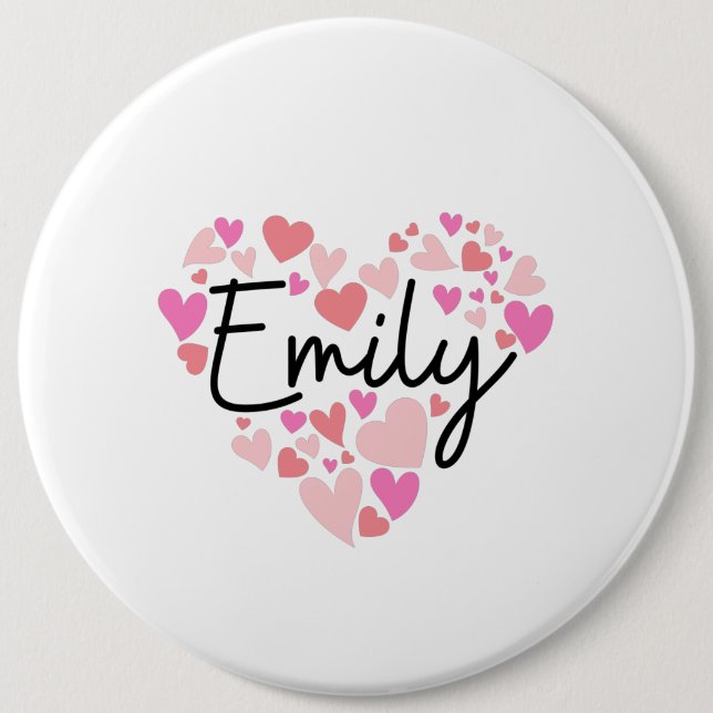 I love Emily 6 Cm Round Badge (Front)