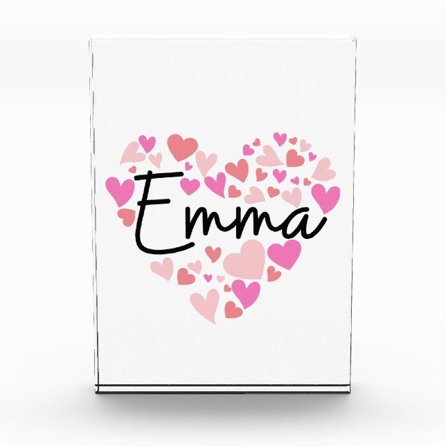I love Emma Photo Block (Front)