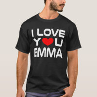I Love Emma Red Heart to say Honey I love you