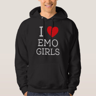 I Love Emo Girls I Heart Emo Girls 7 Hoodie