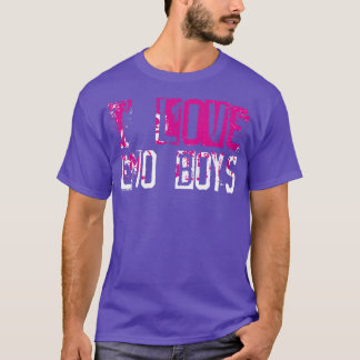 I love emo girls I love emo boys Funny Emo Goth ma T-Shirt