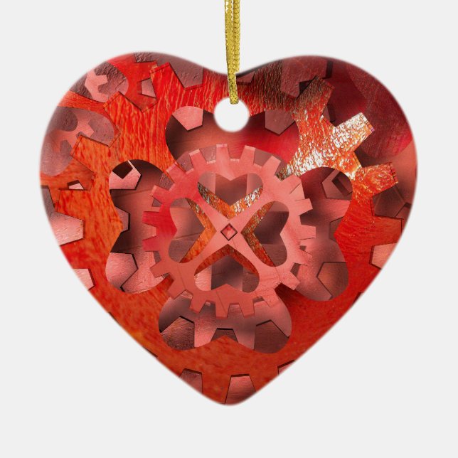 I love engineering ceramic ornament (Front)