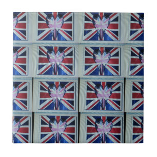 I Love England Art Print Tile
