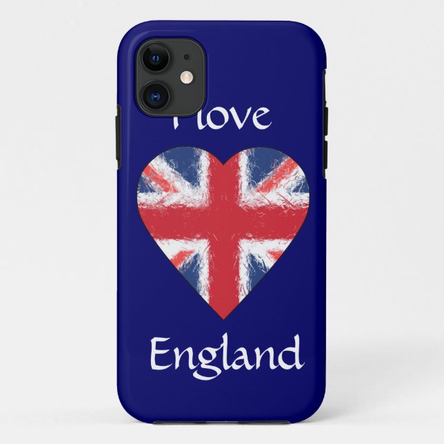 I love England Case-Mate iPhone Case (Back)
