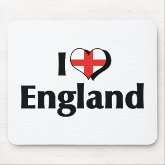 I Love England Flag Mouse Pad