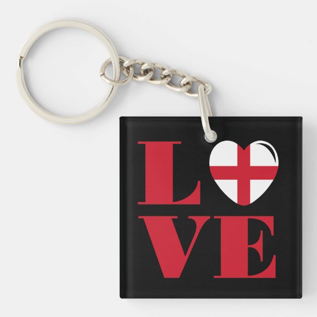 I love England Key Ring (Front)