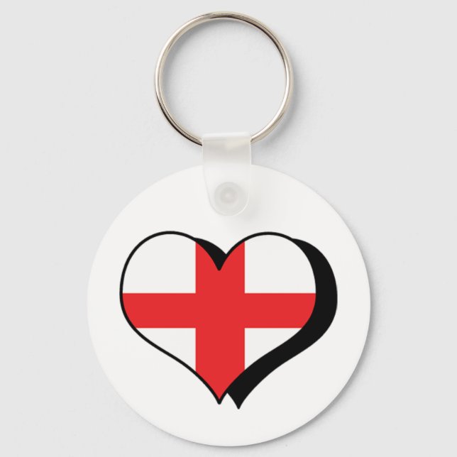 I Love England Keychain (Front)