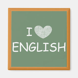 I Love English Magnet