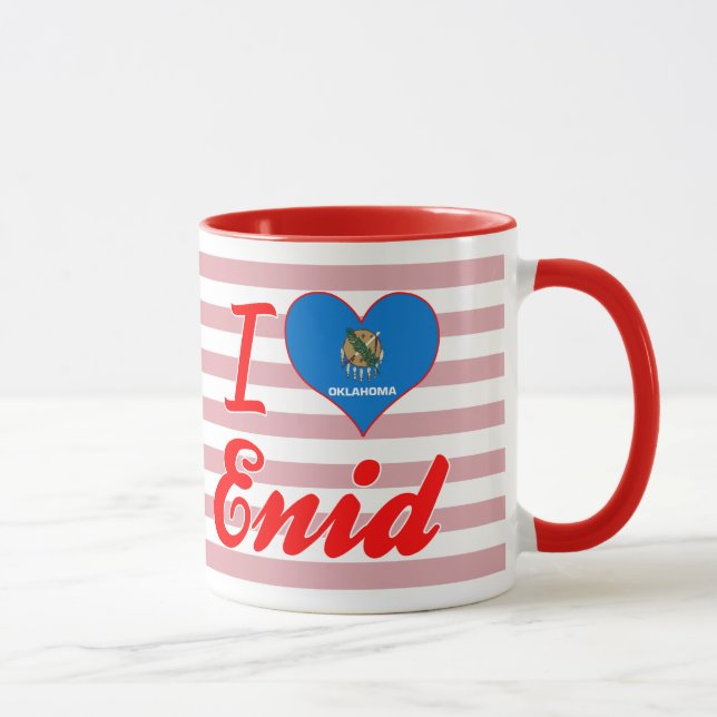 I Love Enid, Oklahoma Mug (Right)