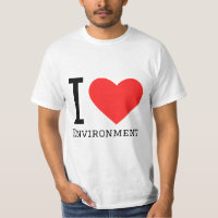 I love environment square sticker