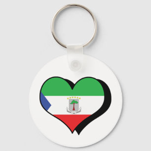 I Love Equatorial Guinea Keychain
