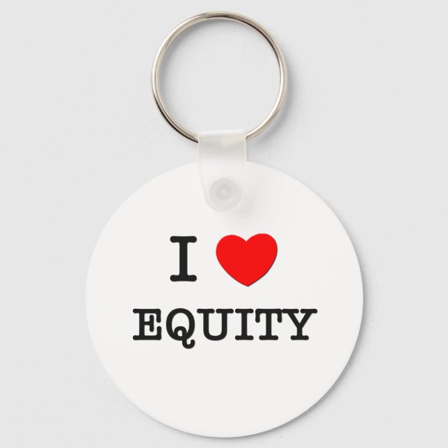I love Equity Key Ring (Front)