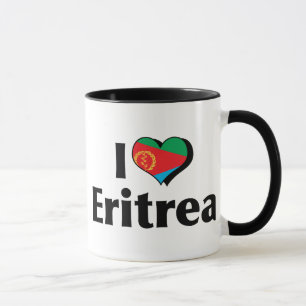 I Love Eritrea Flag Mug