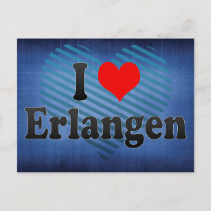 I Love Erlangen, Germany Postcard