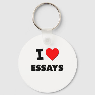 I love Essays Key Ring