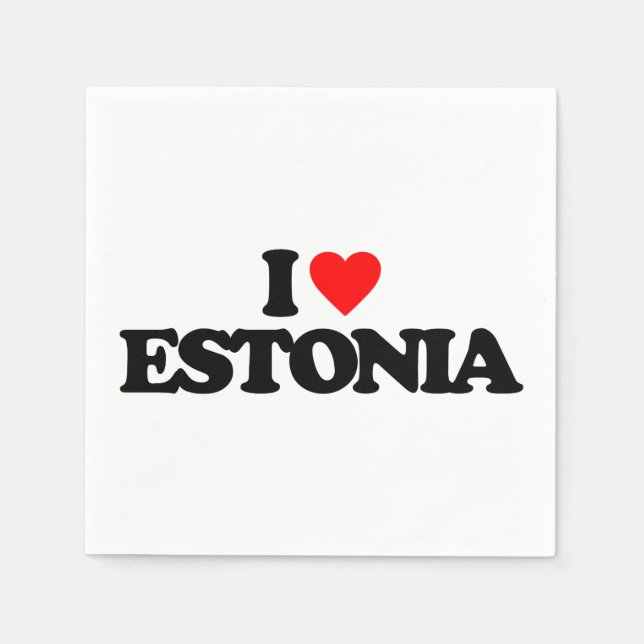I LOVE ESTONIA NAPKIN (Front)