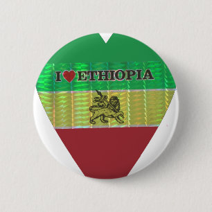 I love Ethiopia 6 Cm Round Badge