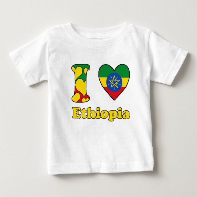 I love Ethiopia Baby T-Shirt (Front)