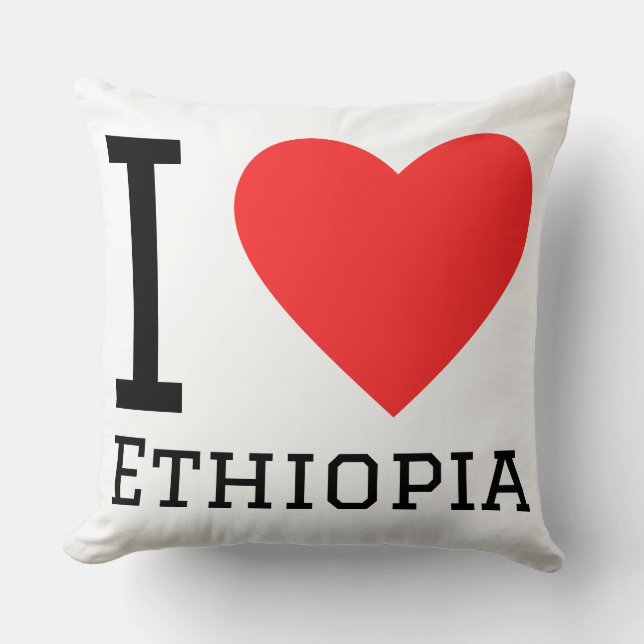 I love Ethiopia  Cushion (Front)