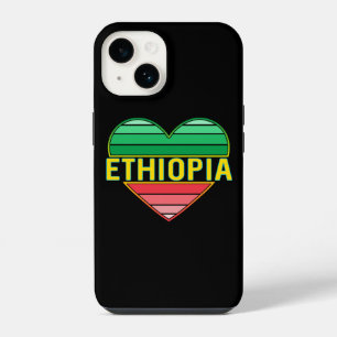 I Love Ethiopia, Ethiopian Heart iPhone 14 Case