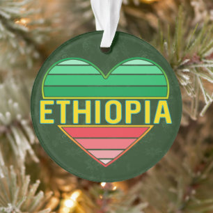 I Love Ethiopia, Ethiopian Heart Ornament