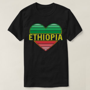 I Love Ethiopia, Ethiopian Heart T-Shirt