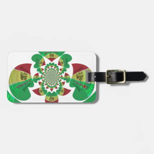 I Love Ethiopia – Heartfelt Rasta Art Luggage Tag