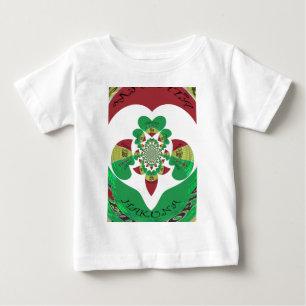 I Love Ethiopia Kaleidoscope – Heartfelt Rasta Art Baby T-Shirt