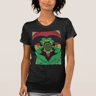 I Love Ethiopia Kaleidoscope – Heartfelt Rasta Art T-Shirt