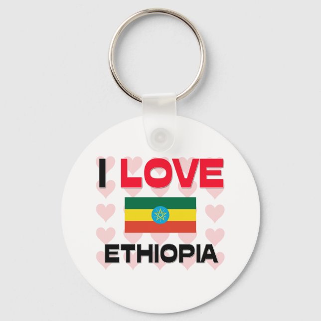 I Love Ethiopia Key Ring (Front)