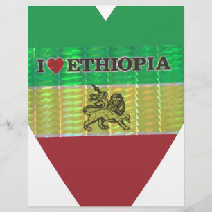 I love Ethiopia Lovely Hearts Colours