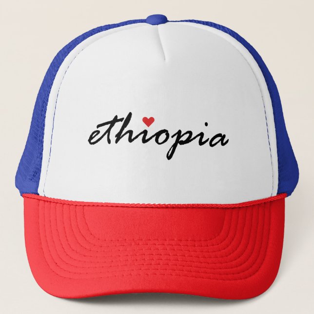 I love Ethiopia Trucker Hat (Front)