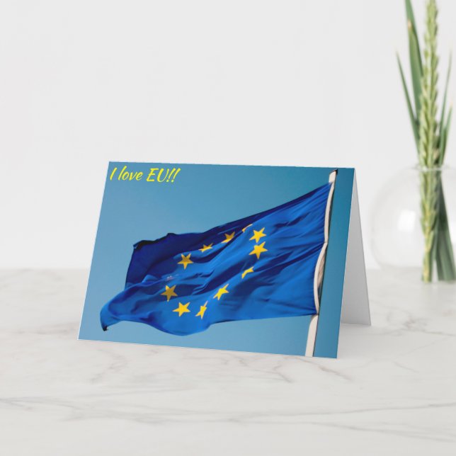 "I love EU" Card (Front)