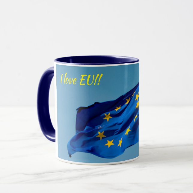 "I love EU" Mug (Front Left)