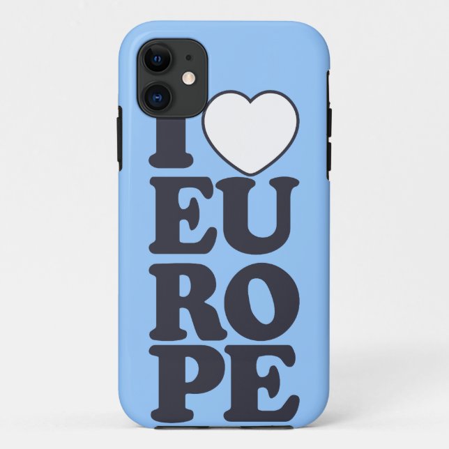 I LOVE EUROPE custom iPhone case-mate Case (Back)