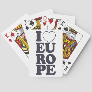 I LOVE EUROPE playing cards
